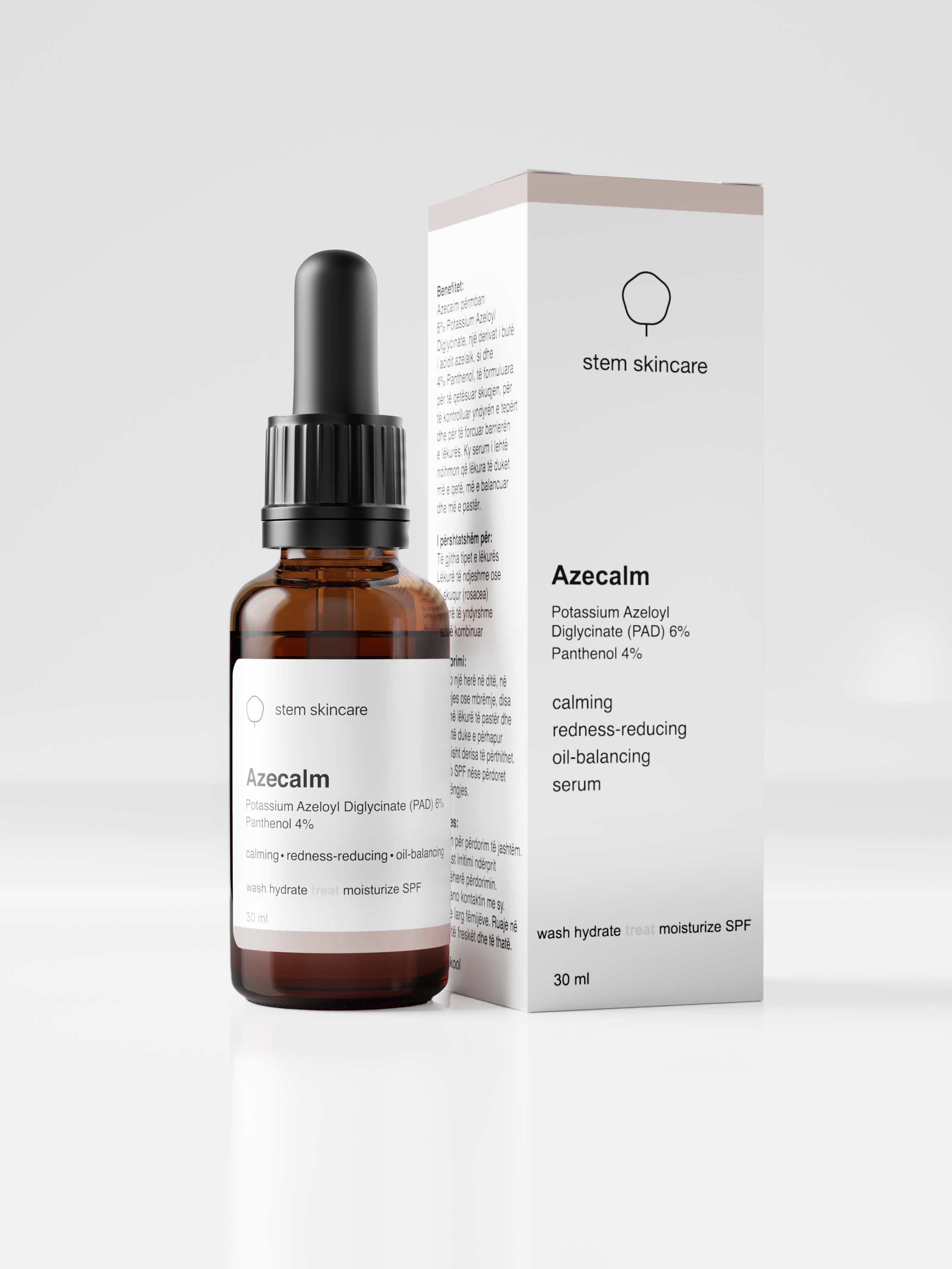 Azecalm Serum - PAD 6% & Panthenol 4% – stem skincare